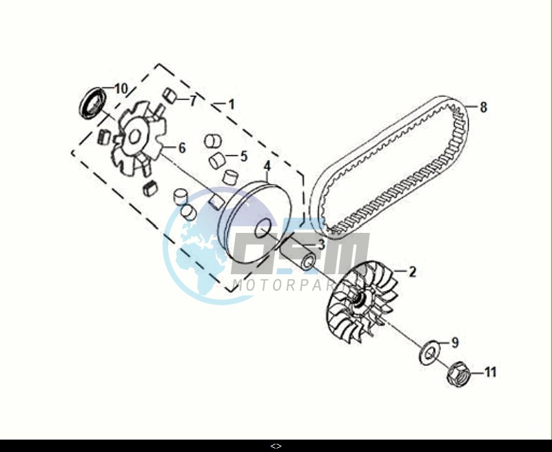 MOVABLE DRIVE FACE ASSY