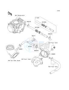 KVF 650 D ([BRUTE FORCE 650 4X4] (D6F-D9F) D7F drawing FUEL PUMP