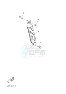 NS50N AEROX NAKED (1PL4 1PL4) drawing REAR SUSPENSION