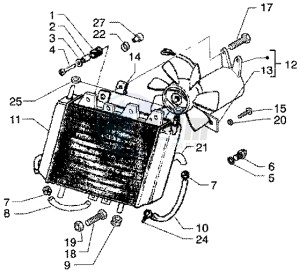 X9 180 Amalfi drawing Radiator coolant