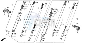 CA125 REBEL drawing FRONT FORK