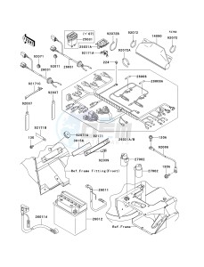 KAF 400 A [MULE 610 4X4] (A6F-AF) A8F drawing CHASSIS ELECTRICAL EQUIPMENT