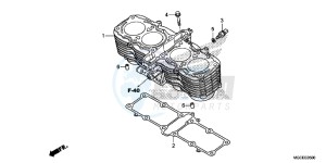 CB1100AE CB1100 ABS UK - (E) drawing CYLINDER