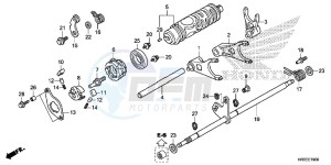 TRX420FA1F TRX420 Europe Direct - (ED) drawing GEARSHIFT FORK (TRX420FA1/ FA2)