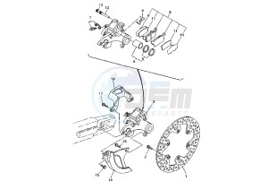 WR 400-426 F 426 drawing REAR BRAKE CALIPER