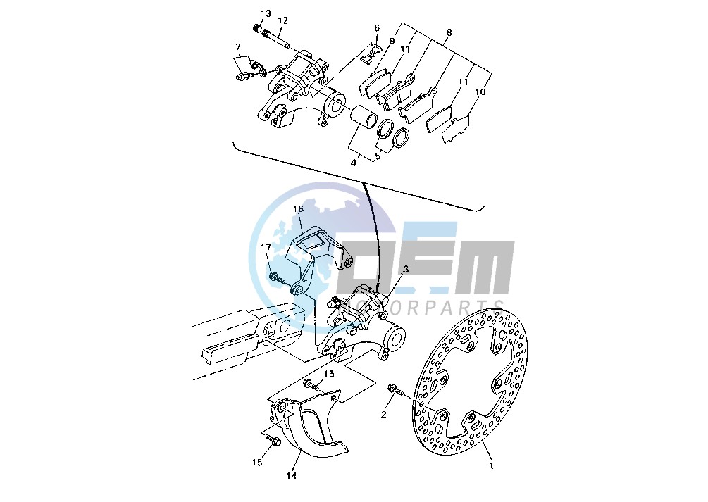 REAR BRAKE CALIPER