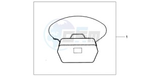 CBF1000TA France - (F / ABS CMF) drawing INNERBAG TOPBOX