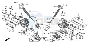 XL650V TRANSALP drawing CARBURETOR (COMPONENT PARTS)