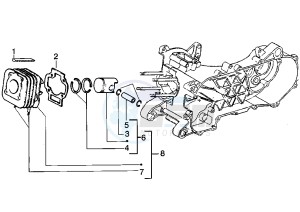 SKIPPER LX 125-150 drawing Cylinder - Piston