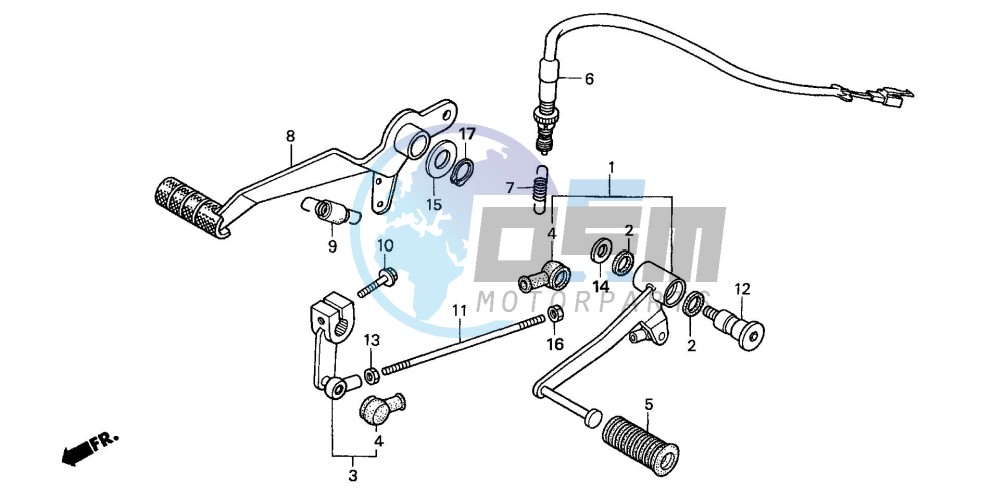 BRAKE PEDAL/ CHANGE PEDAL (CBF600S6/SA6/N6/NA6)