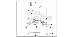 XL700VA9 France - (F / ABS CMF) drawing REAR FOG LIGHT