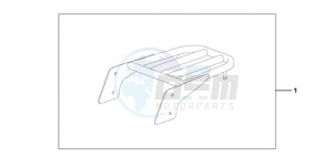 VT750CA9 KO / MK ST drawing REAR CARRIER