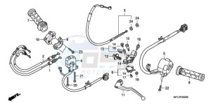 CBR1000RR9 France - (F / CMF MME TRI) drawing HANDLE LEVER/SWITCH/CABLE