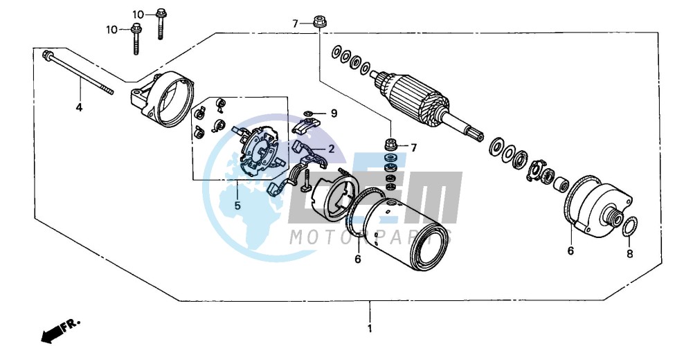 STARTING MOTOR (CBR900RRY,1/RE1)