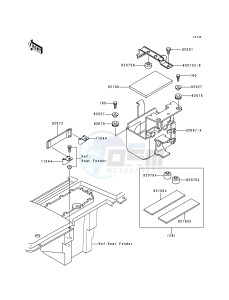 KLF 300 B [BAYOU 300] (B5-B9) [BAYOU 300] drawing BATTERY CASE