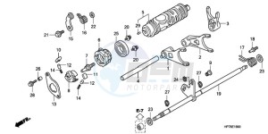 TRX420FPA9 Australia - (U) drawing GEARSHIFT FORK