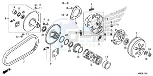 SH125DSG SH125 UK - (E) drawing DRIVEN FACE