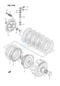 RMX250 (E3) drawing CLUTCH (MODEL R S T)