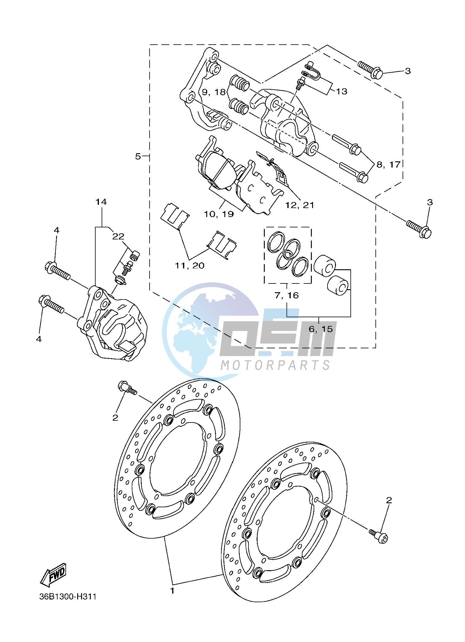 FRONT BRAKE CALIPER