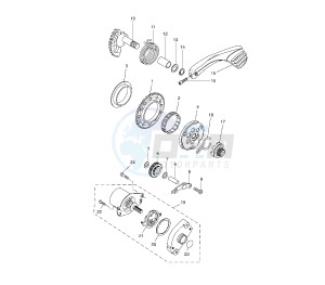 NS AEROX 50 drawing STARTER