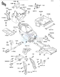 ZX 750 H [NINJA ZX-7] (H1) [NINJA ZX-7] drawing ELECTRO BRACKET