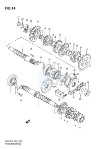 GN125 (E2) drawing TRANSMISSION