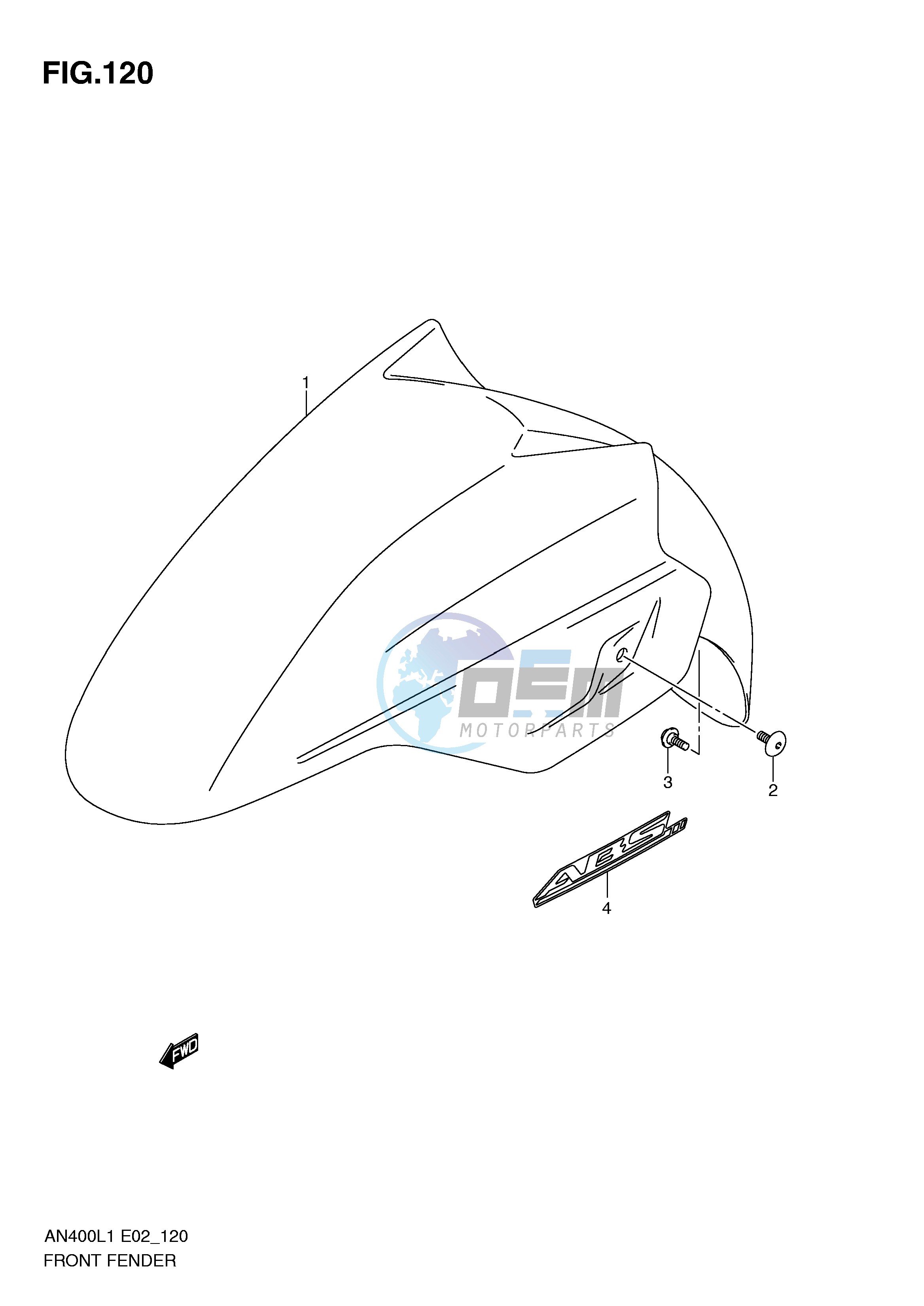 FRONT FENDER (AN400AL1 E24)