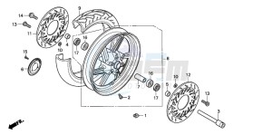 CBF600SA drawing FRONT WHEEL