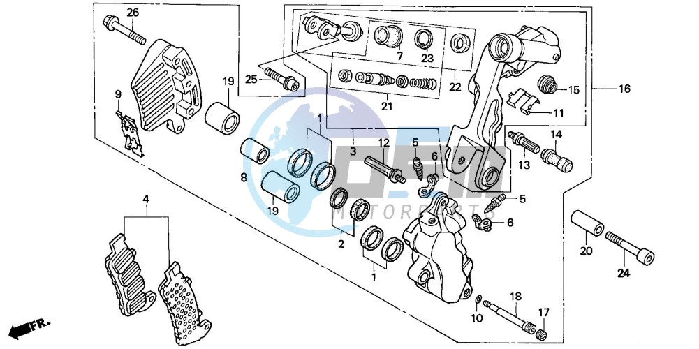 FRONT BRAKE CALIPER (2)