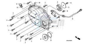 CBF10009 F / CMF drawing RIGHT CRANKCASE COVER