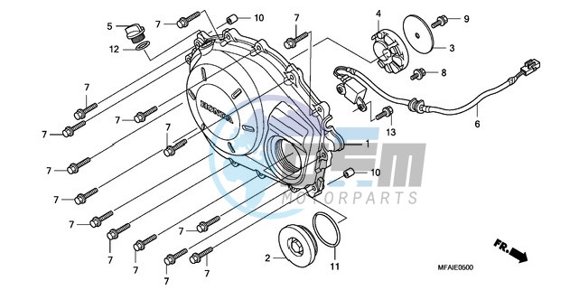 RIGHT CRANKCASE COVER