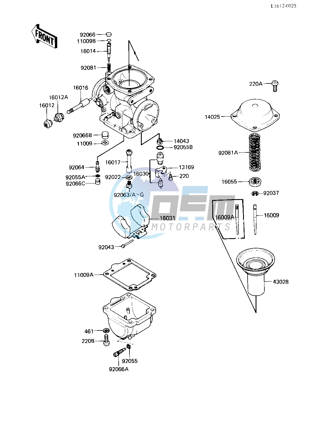 CARBURETOR PARTS -- 83 H3- -