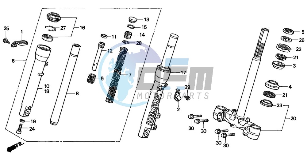 FRONT FORK/STEERING STEM