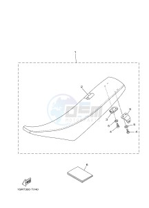 YZ125 (1SRT) drawing SEAT