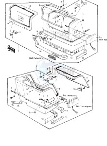 KZ 1300 B [B2] drawing SADDLEBAGS