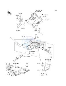 KLX 140 B (KLX140L MONSTER ENERGY) (B8F-B9FA) B9F drawing MUFFLER-- S- -