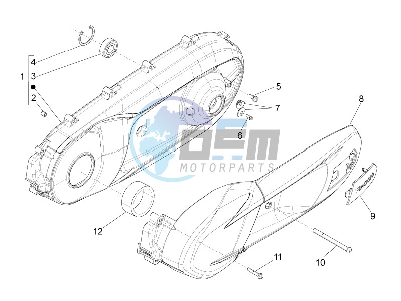 Crankcase cover - Crankcase cooling