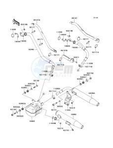 VN 1500 B [VULCAN 88 SE] (B1-B3) N8FA drawing MUFFLER-- S- -