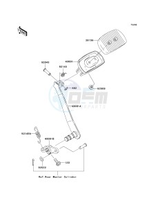 VN 1600 A [VULCAN 1600 CLASSIC] (A6F-A8FA) A7FA drawing BRAKE PEDAL_TORQUE LINK