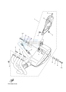 MT09 900 (1RCA 1RCB) drawing EXHAUST