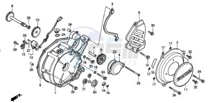 TRX200 FOURTRAX 200 drawing LEFT CRANKCASE COVER