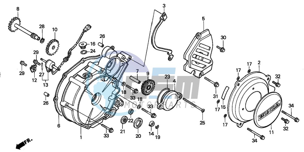 LEFT CRANKCASE COVER