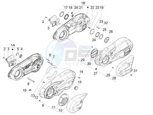 MP3 500 MAXI SPORT BUSINESS ADVANCED E4 ABS (EMEA) drawing Crankcase cover - Crankcase cooling