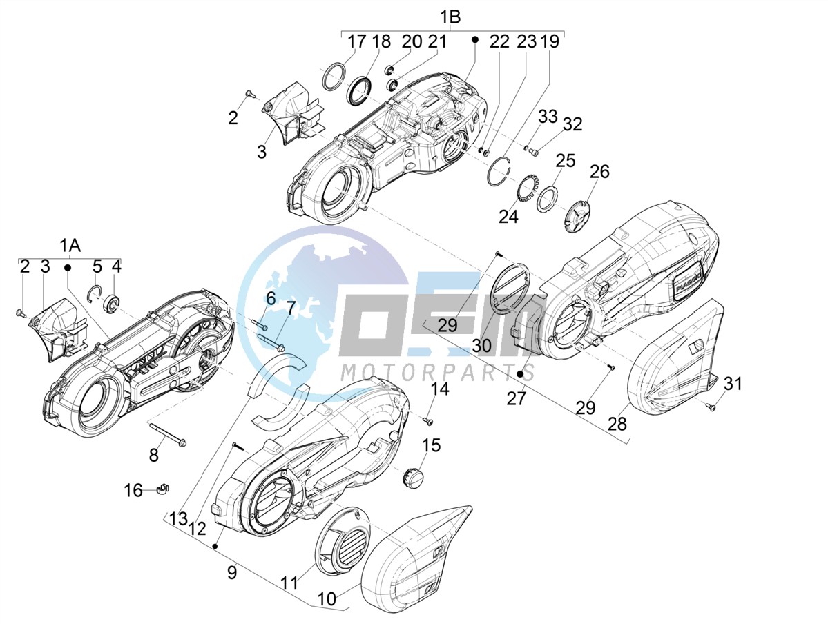 Crankcase cover - Crankcase cooling