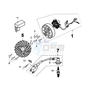 LUDIX 10 OR SNAKE drawing IGNITION PART