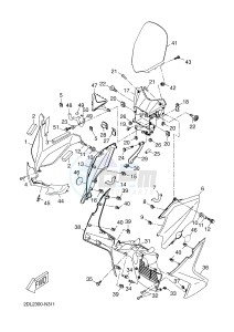 YP400R X-MAX 400 X-MAX (1SD7 1SD7 1SD7) drawing WINDSHIELD