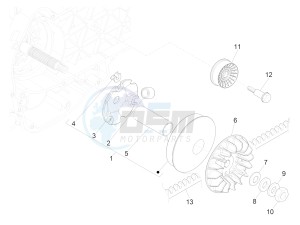 GTV 300 SEI GIORNI IE E4 ABS (APAC) drawing Driving pulley