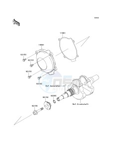 KVF 750 D [BRUTE FORCE 750 4X4I] (D8F-D9F) D8F drawing RECOIL STARTER