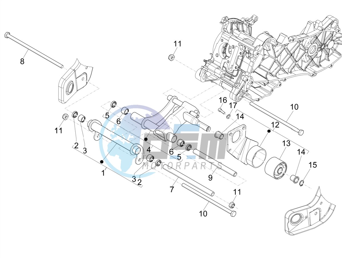 Swinging arm