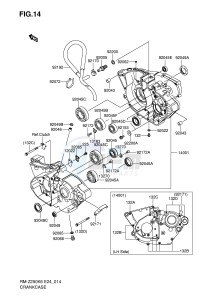 RM-Z250 (E24) drawing CRANKCASE